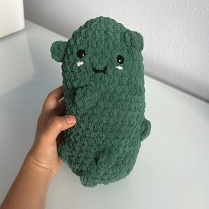 Cute Green pickle plush crochet